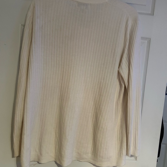 Ivory Ribbed Sweater - Picture 2 of 4
